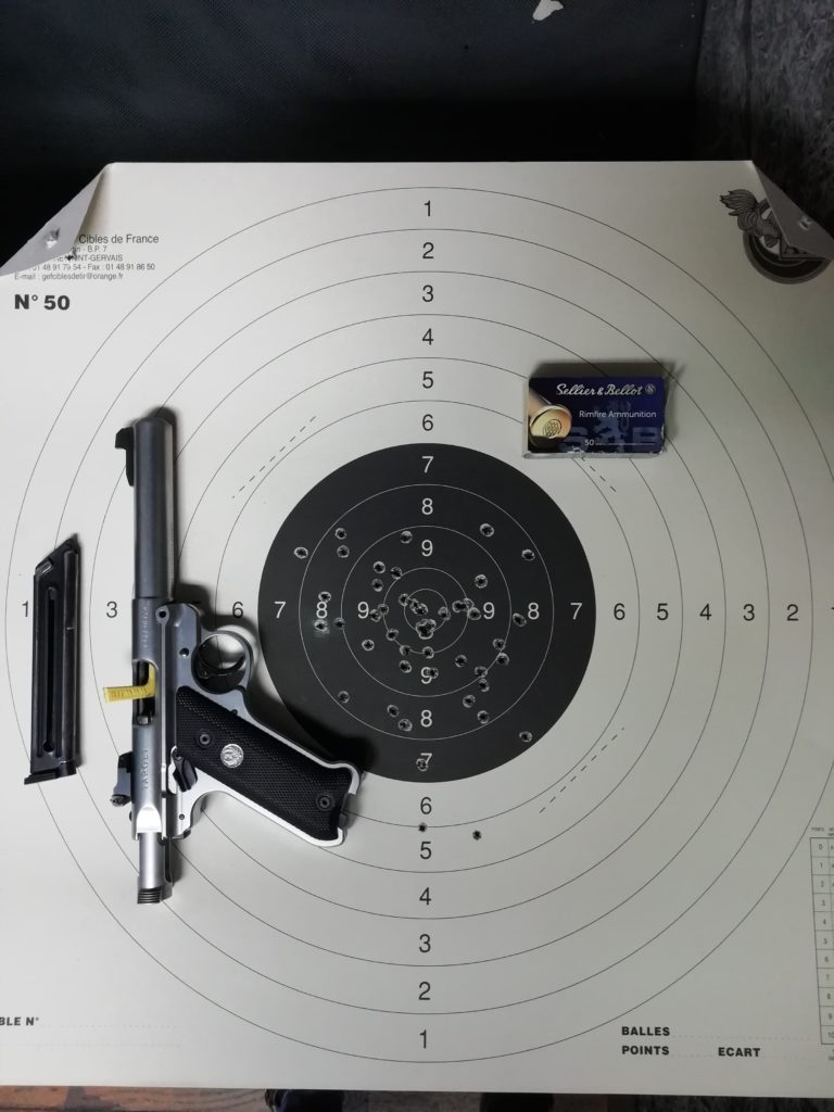 Ruger mark 4 sur Cible